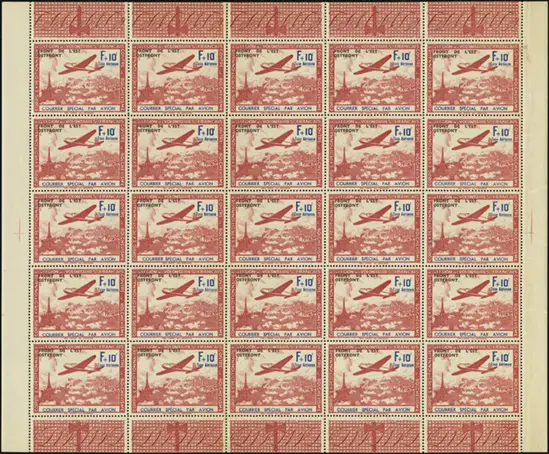MiNr. V Sheet