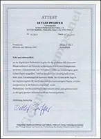 Pfeiffer Certificate