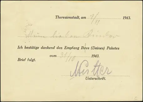 Reply Card (rear)