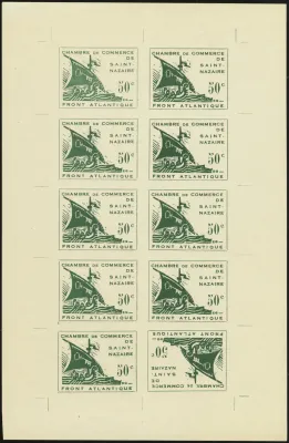 MiNr. 1 P II Kdr Sheet