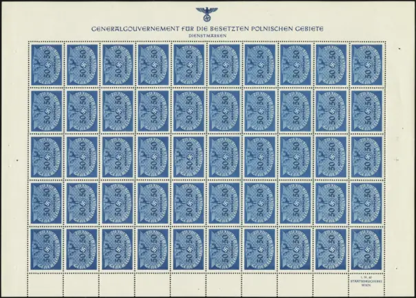 MiNr. 9 Sheet