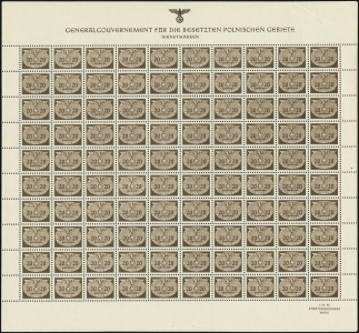 MiNr. 20 Sheet