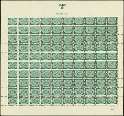 MiNr. 18 Sheet
