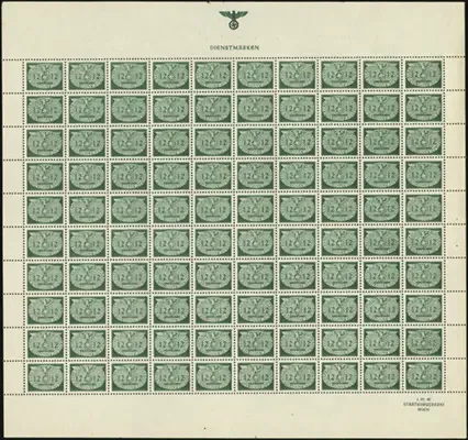 MiNr. 19 Sheet