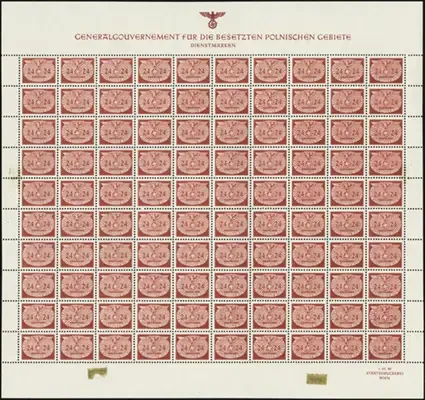 MiNr. 21 Sheet