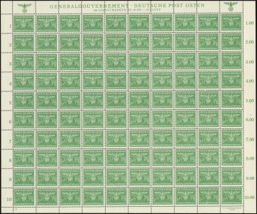 MiNr. 27 Sheet (I/4)