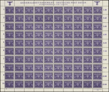 MiNr. 28 Sheet (I/3)