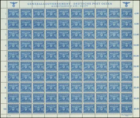 MiNr. 33 Sheet (I/4)