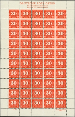 MiNr. 3 Sheet