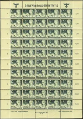 MiNr. 56 Sheet