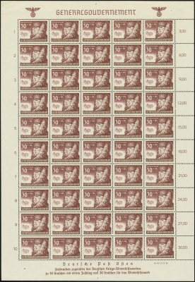 MiNr. 61 Sheet