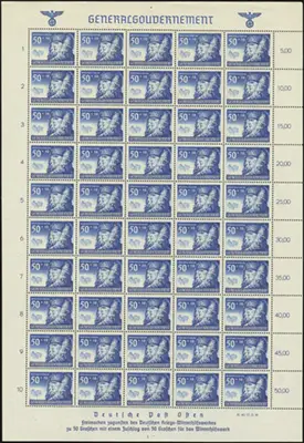 MiNr. 62 Sheet