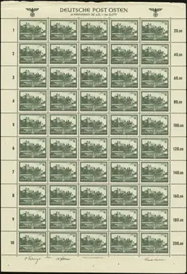 MiNr. 64 Sheet