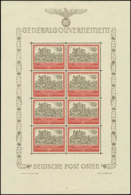 MiNr. 65 Sheet