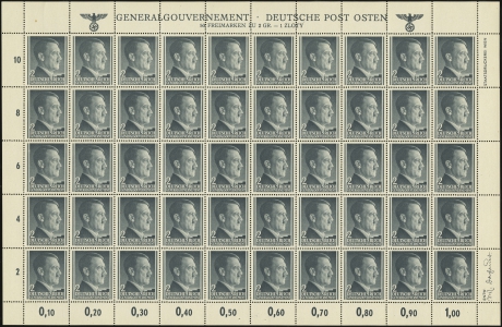 MiNr. 71 Sheet