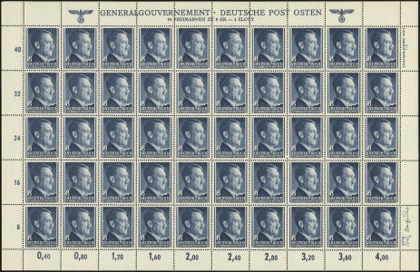 MiNr. 73 Sheet