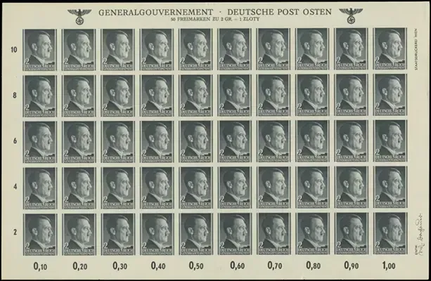 MiNr. 71 U Sheet