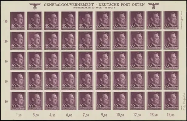 MiNr. 79 U Sheet