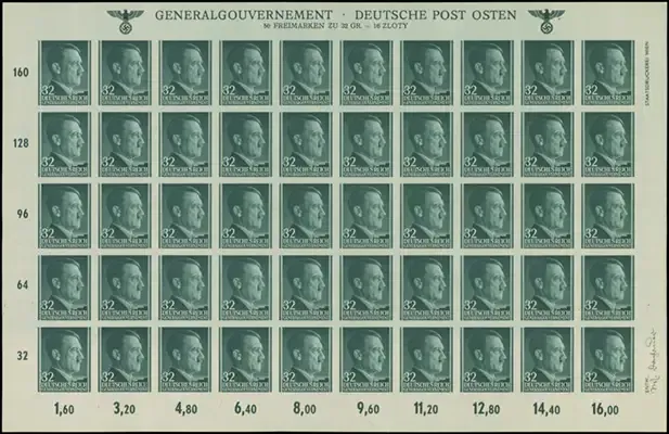MiNr. 80 U Sheet
