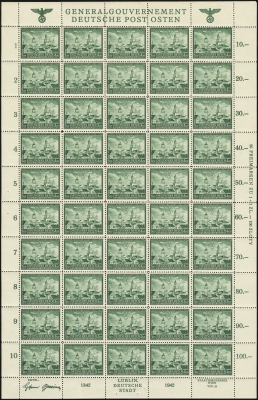 MiNr. 95 Sheet