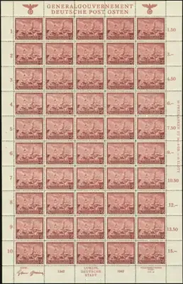 MiNr. 93 Sheet