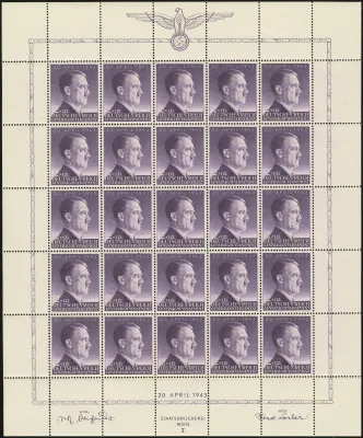 MiNr. 101 Sheet Plate I