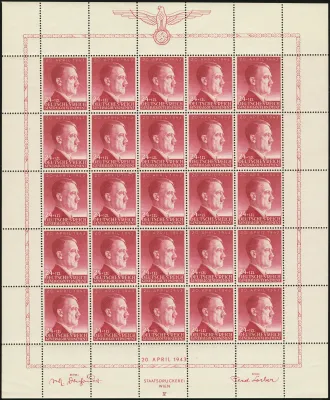 MiNr. 102 Sheet Plate IV