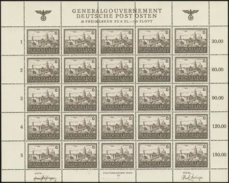 MiNr. 115 Sheet