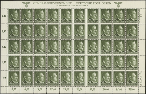 MiNr. 111 Sheet, Plate 2