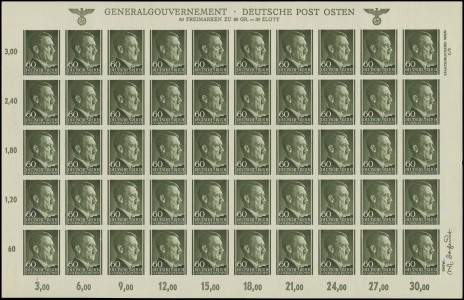 MiNr. 111 U Sheet