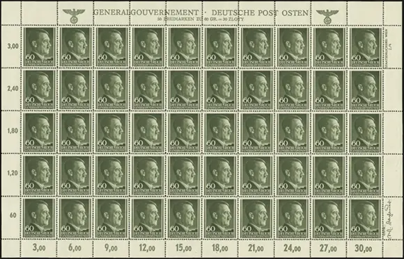 MiNr. 111 Sheet, Plate 4