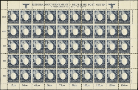 MiNr. 109 Sheet Plate III