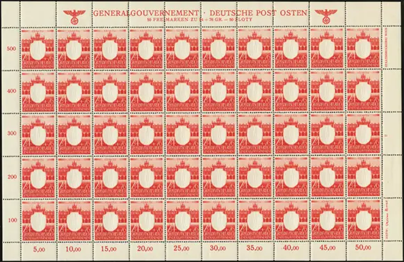 MiNr. 106 Sheet Plate II