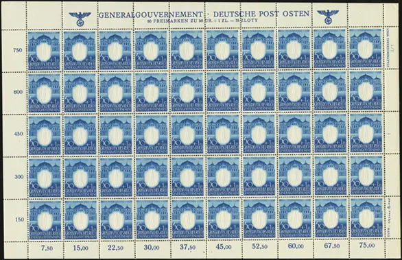 MiNr. 108 Sheet Plate I