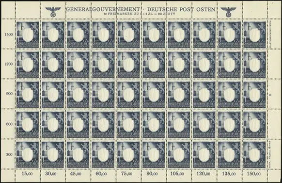 MiNr. 109 Sheet Plate III