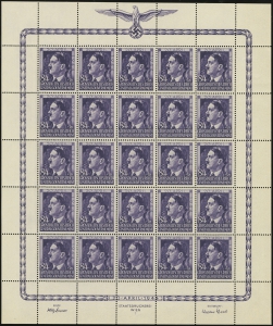 MiNr. 119 Sheet