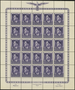 MiNr. 119 Sheet