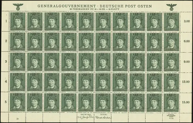 MiNr. 120 Sheet