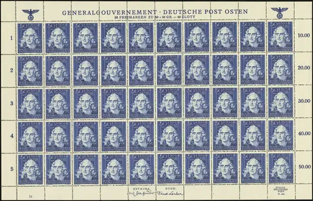 MiNr. 123 Sheet