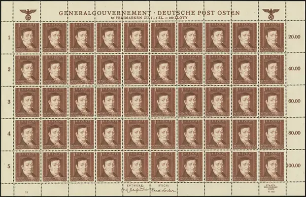 MiNr. 124 Sheet