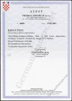 Zrinjšćak Certificate