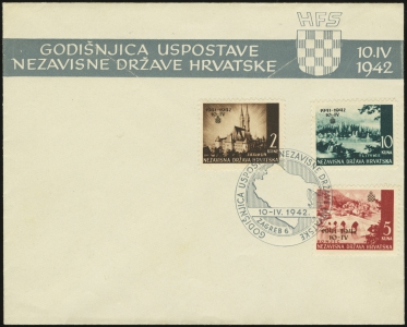 MiNr. 78-80 FDC