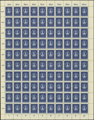 MiNr. 103 Sheet