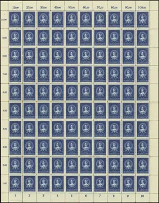 MiNr. 103 Sheet