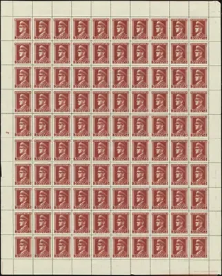 MiNr. 134 Sheet