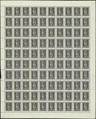 MiNr. 142 Sheet