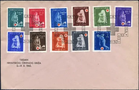 MiNr. 118-127, MiNr. 2 FDC