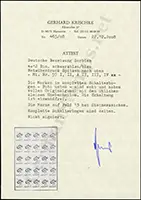 Krischke Certificate