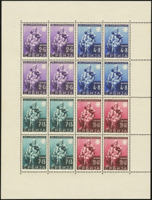 MiNr. 82-85 Sheet