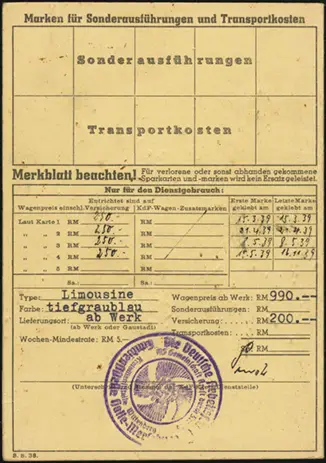 KdF Booklet (rear)